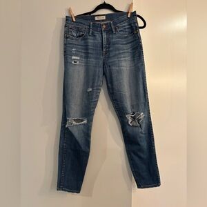 Madewell Ripped Skinny Jeans in Classic Blue
